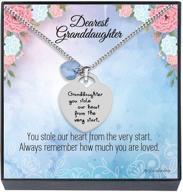 🎄 cherished granddaughter keepsake: sentimental necklace for christmas - exquisite girls' jewelry logo