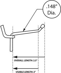 img 1 attached to 🔗 Galvanized 2 Inch Metal Hooks by Azar 700882: Sturdy and Versatile Solution for Organization