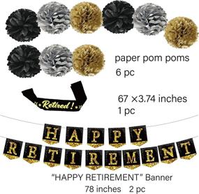 img 1 attached to Retirement Party Decorations Banner Gifts