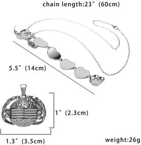 img 2 attached to 💖 Exquisite JO WISDOM Expanding Photo Locket Necklace: Heart Photo Pendant with Wing Design - Perfect for Cherished Memories!