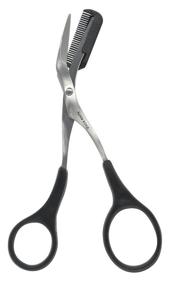 img 1 attached to 💇 Satin Edge Eyebrow Scissor with Comb, 0.28 oz