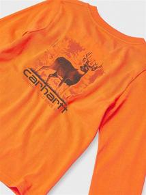 img 2 attached to Carhartt Graphic T Shirt Running Charcoal Boys' Clothing in Tops, Tees & Shirts