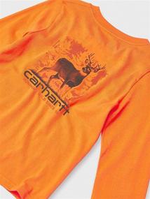 img 1 attached to Carhartt Graphic T Shirt Running Charcoal Boys' Clothing in Tops, Tees & Shirts