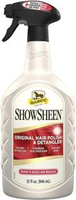 img 4 attached to 💫 Enhance Coat, Mane, and Tail Brilliance with Absorbine ShowSheen Hair Polish & Detangler - 32oz Spray Bottle