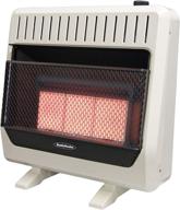 🔥 sureheat iwh26irlp liquid propane 5 ceramic plaque infrared wall or floor heater with thermostat and blower, 26k btu, beige/tan logo