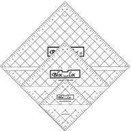 🔶 набор линеек bloc loc half square acrylic triangle ruler set #2 - 2.5", 4.5", 6.5 логотип