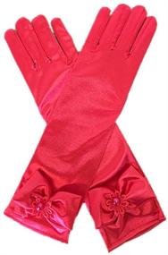 img 1 attached to 🧤 DreamHigh Stretch Finger Gloves: Perfect Girls' Accessories for Special Occasions