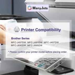 img 2 attached to 🖨️ ManyJets LC3013 Ink Cartridge Replacement for Brother LC3013 LC3011 - Compatible with Brother MFC-J497DW MFC-J895DW MFC-J690DW MFC-J491DW (2 Cyan, 2 Magenta, 2 Yellow, Pack of 6)