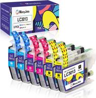 🖨️ manyjets lc3013 ink cartridge replacement for brother lc3013 lc3011 - compatible with brother mfc-j497dw mfc-j895dw mfc-j690dw mfc-j491dw (2 cyan, 2 magenta, 2 yellow, pack of 6) logo