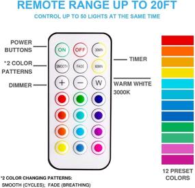 img 1 attached to 💡 BLS LED Puck Lights: Wireless Remote Control, Color Changing & Dimmable - 6 Pack