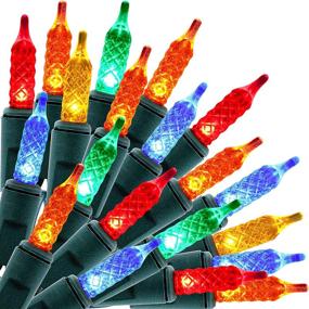 img 4 attached to 🎄 Vibrant Multicolor 100 LED Christmas Mini String Lights - Perfect for Indoor/Outdoor Home Decor & Parties