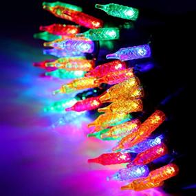 img 2 attached to 🎄 Vibrant Multicolor 100 LED Christmas Mini String Lights - Perfect for Indoor/Outdoor Home Decor & Parties