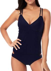 img 2 attached to Vogueric Tankini Swimsuits Swimwear Bathing