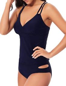 img 1 attached to Vogueric Tankini Swimsuits Swimwear Bathing