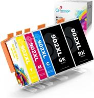 q-image compatible ink cartridge replacement for hp 902xl - 5 pack for officejet pro 6978/6968/6954/6962/6958/6970/6975 printer logo