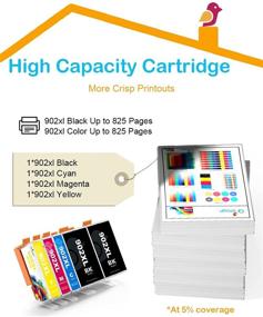 img 3 attached to Q-image Compatible Ink Cartridge Replacement for HP 902XL - 5 Pack for Officejet Pro 6978/6968/6954/6962/6958/6970/6975 Printer