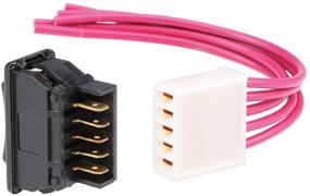 img 3 attached to 🚗 uxcell Universal 5-Pin Car Window Switch with Wiring Harness for Smooth Glass Control - DC 12V