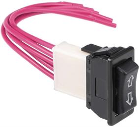 img 4 attached to 🚗 uxcell Universal 5-Pin Car Window Switch with Wiring Harness for Smooth Glass Control - DC 12V