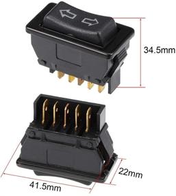 img 1 attached to 🚗 uxcell Universal 5-Pin Car Window Switch with Wiring Harness for Smooth Glass Control - DC 12V