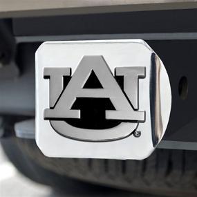 img 3 attached to 🐯 NCAA Auburn University Tigers Chrome Hitch Cover: Silver Fanmats-14946 | 3.4"x4" Perfect for Tigers Fans!