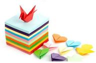 📦 200pcs 4x4 inch origami paper sheets - double sided, colored paper crane folding paper for kid's art & craft, office printing - 10 colors available logo