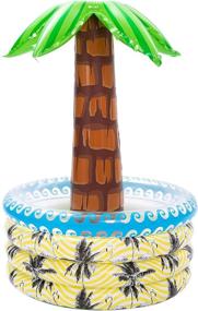 img 2 attached to 🌴 39 Inch Inflatable Palm Tree Cooler for Beach, Pool, Luau and Hawaiian Parties - Party Décor and Supplies