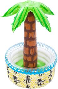 img 4 attached to 🌴 39 Inch Inflatable Palm Tree Cooler for Beach, Pool, Luau and Hawaiian Parties - Party Décor and Supplies