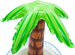 img 1 attached to 🌴 39 Inch Inflatable Palm Tree Cooler for Beach, Pool, Luau and Hawaiian Parties - Party Décor and Supplies