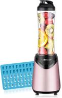 🍹 la reveuse smoothies blender: compact 300w personal size with 18oz bpa free portable bottle - perfect for travel and sports (pink) logo