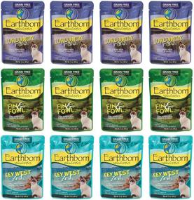 img 1 attached to 🐱 Earthborn Holistic Grain Free Wet Cat Food: Variety Pack of 3 Flavors in Gravy Pouches - 12 Pouches Total