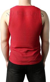 img 1 attached to 👕 JOGAL Fitted Sleeveless Muscle Small Men's Shirts: Sleek and Comfortable