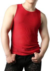 img 2 attached to 👕 JOGAL Fitted Sleeveless Muscle Small Men's Shirts: Sleek and Comfortable