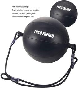 img 3 attached to ToCo FREIDO Double End Punching Ball: Boost Your Reaction, Agility, and Hand-Eye Coordination with this Speed Bag!