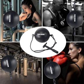 img 2 attached to ToCo FREIDO Double End Punching Ball: Boost Your Reaction, Agility, and Hand-Eye Coordination with this Speed Bag!