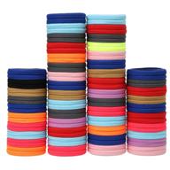 cotton seamless elastic ponytail holders logo