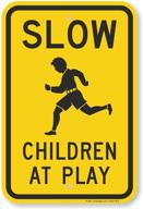 slow children at play sign logo