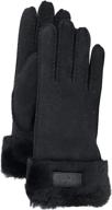 ugg water resistant sheepskin gloves logo