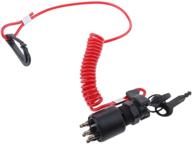 ignition switch & key lanyard assembly: boat kill switch key set logo