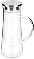 🥛 glass pitcher water carafe - ounces (food service equipment & supplies) logo