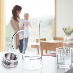 img 3 attached to 🥛 Glass Pitcher Water Carafe - Ounces (Food Service Equipment & Supplies)