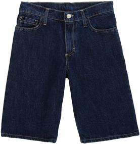 img 4 attached to 👖 Stylish Wrangler Authentics Pocket Blackened Indigo Boys' Shorts for Trendy Fashion