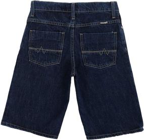 img 3 attached to 👖 Stylish Wrangler Authentics Pocket Blackened Indigo Boys' Shorts for Trendy Fashion