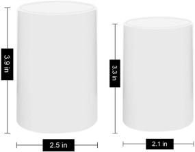 img 3 attached to 🕯️ Candle Making Silicone Molds for Cylinder & Pillar Candles: Resin Casting, Epoxy & Clay Moulds for DIY Soaps, Flower & Insect Specimen, in 2 Sizes