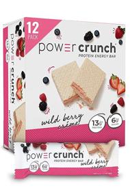 img 4 attached to 🍓 Bionutritional Power Crunch Protein Energy Bars, Wild Berry Creme - 12 Count (1.4 oz bars)