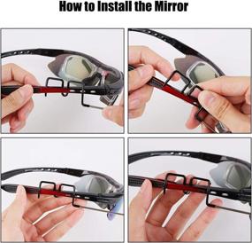 img 1 attached to 🚴 PChero Bike Glasses Mirror: 360° Adjustable Wide Angle Rear View Mirror for Safe Mountain/Road Cycling