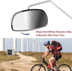 img 2 attached to 🚴 PChero Bike Glasses Mirror: 360° Adjustable Wide Angle Rear View Mirror for Safe Mountain/Road Cycling