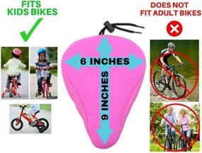 img 2 attached to 🚲 Enhance Your Child's Bike Riding Experience with Domain Cycling Premium Child Bike Gel Seat Cushion Cover: 9"x6" Comfortable Small Bicycle Saddle Pad Kids v2