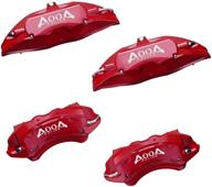 🐎 high-quality aooa red caliper covers with white characters - perfect fit for mustang (set of 4) логотип