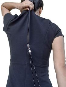 img 1 attached to 👗 Effortlessly Dress Yourself with the Dress Zipper Helper - Black Zipper Puller and Zip Aid Tool!