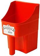 🧢 little giant plastic feed scoop (red) - heavy duty & stackable with measure marks (3 quart) (item no. 150408) логотип